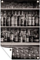 Muurdecoratie Bar - Alcohol - Drank - Stilleven - 120x180 cm - Tuinposter - Tuindoek - Buitenposter