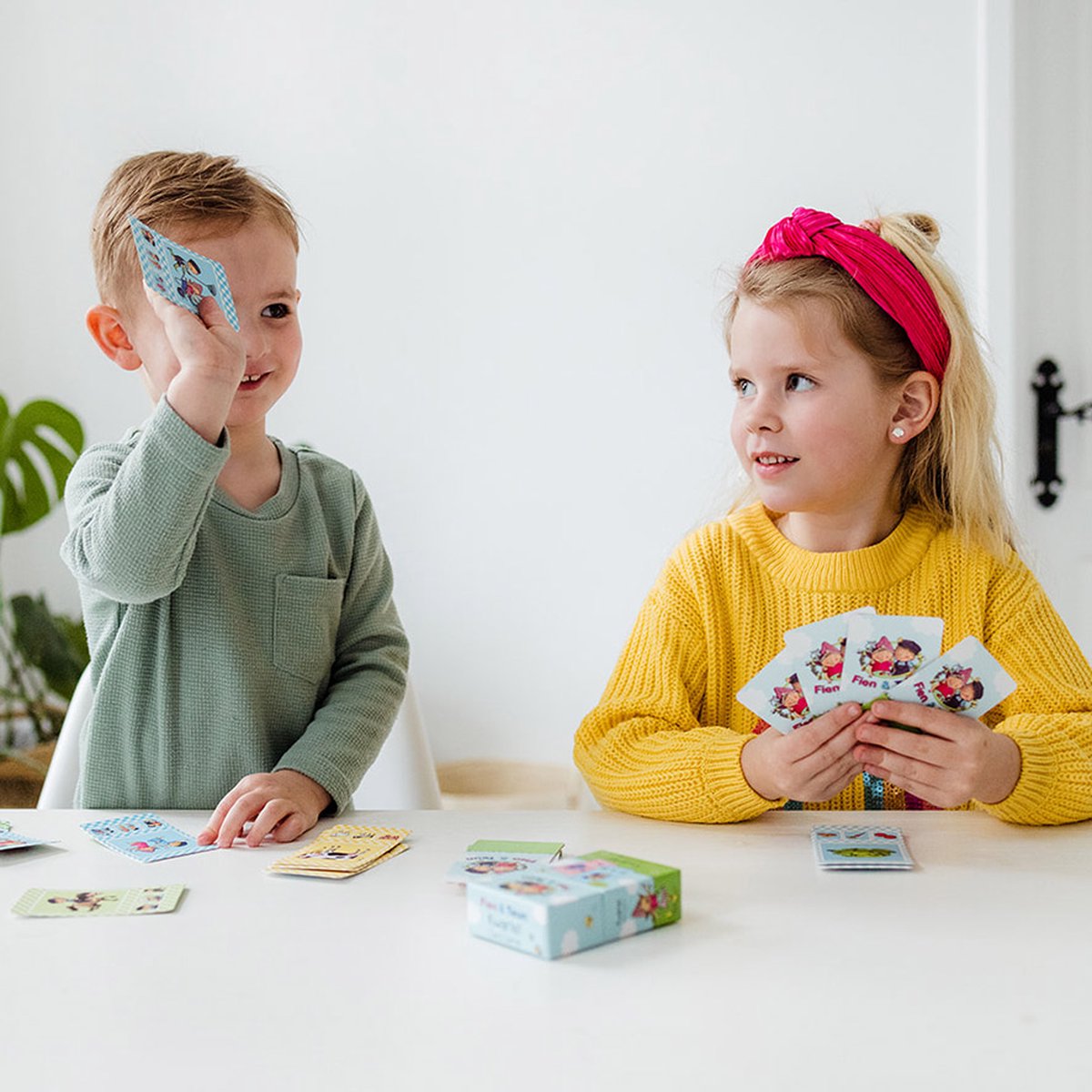 Fien & Teun kwartet - boerderij thema, educatief spel cadeautip - 32 kaarten, 8 kwartetten - vanaf 3 jaar - Bambolino Toys — afbeelding 10