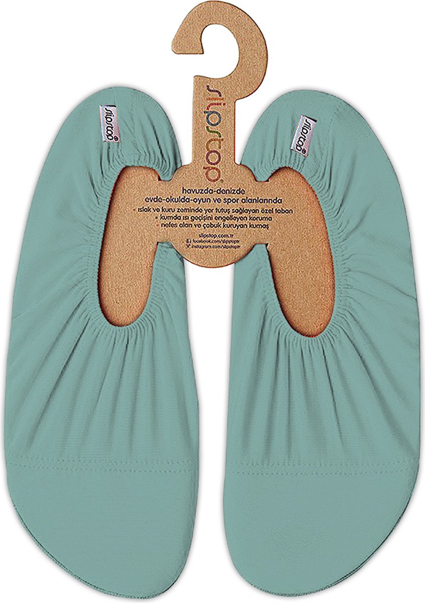 Slipstop antislip waterschoen Mint blue Adult - Maat L - 40-41
