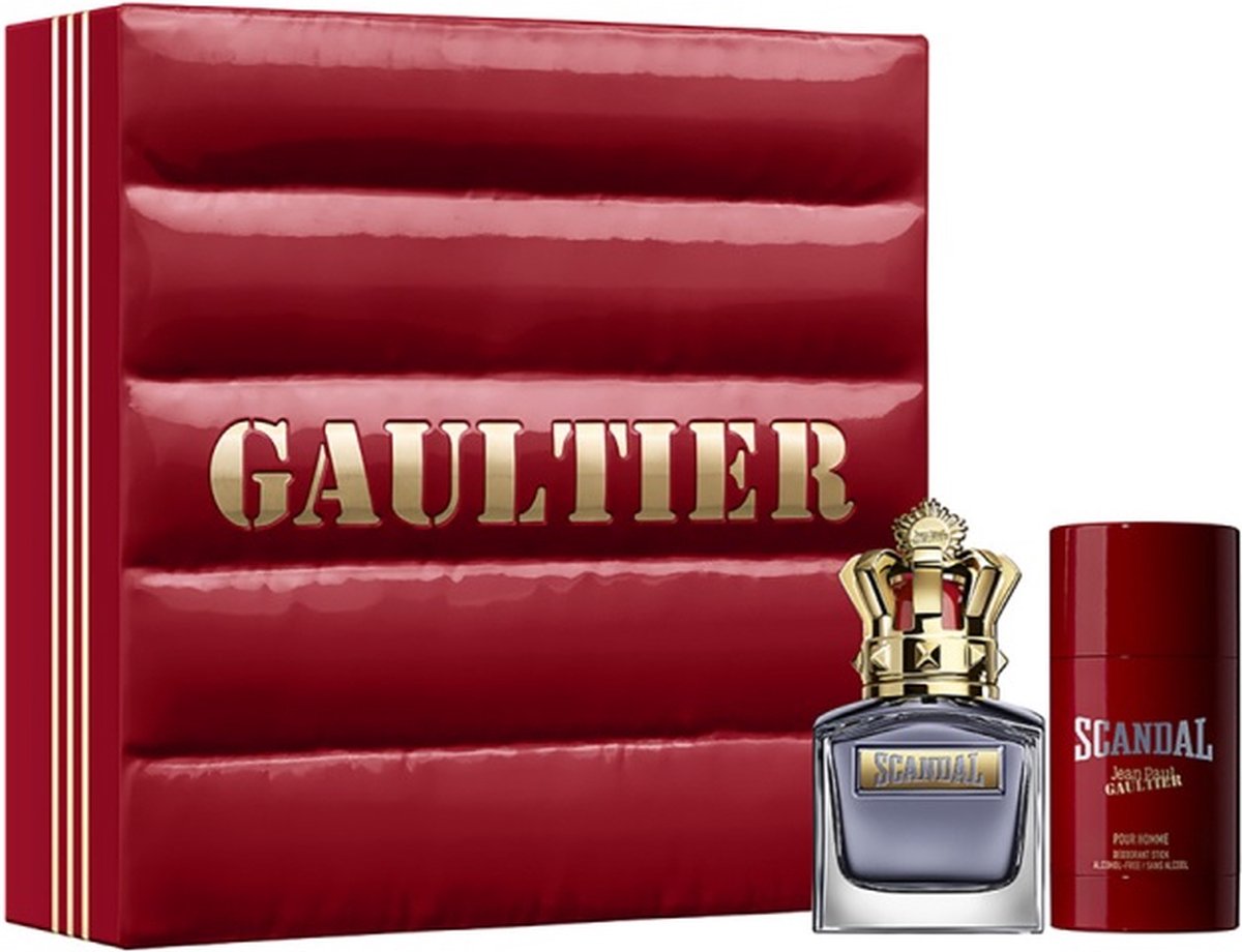 Goedkoopste Jean Paul Gaultier - Scandal Pour Homme Geschenkset - Eau de toilette spray 50 ml 75 ml deodorant stick