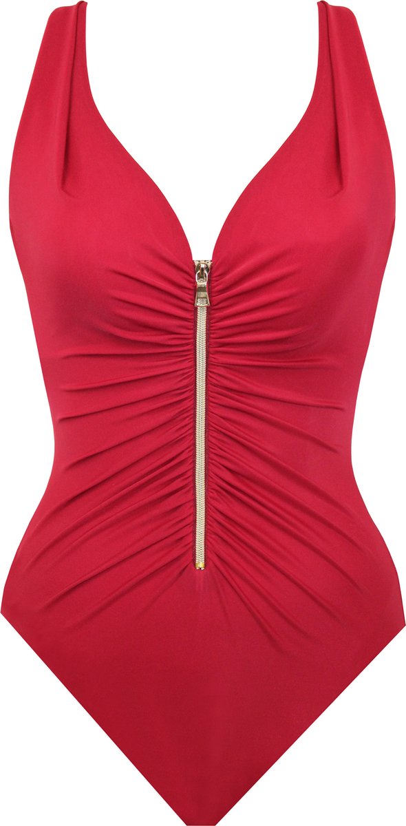 Miraclesuit Razzle Dazzle Zipt Badpak Rood 40