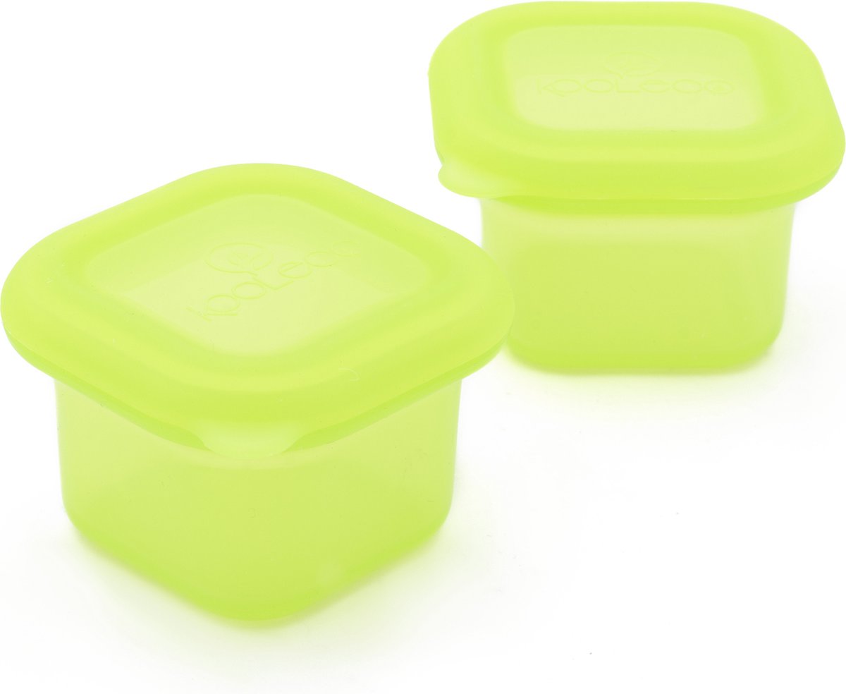 KOOLECO Silicone food containers (2 pack) - Lime - 180ml