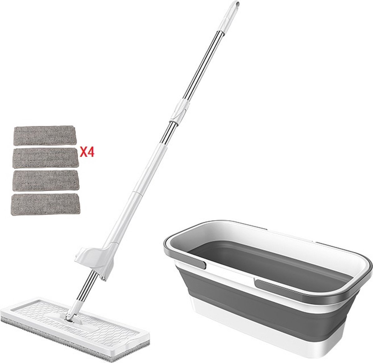 Mini opvouwbare tafelmop, zelfuitwringende spons-dweil, natte en droge