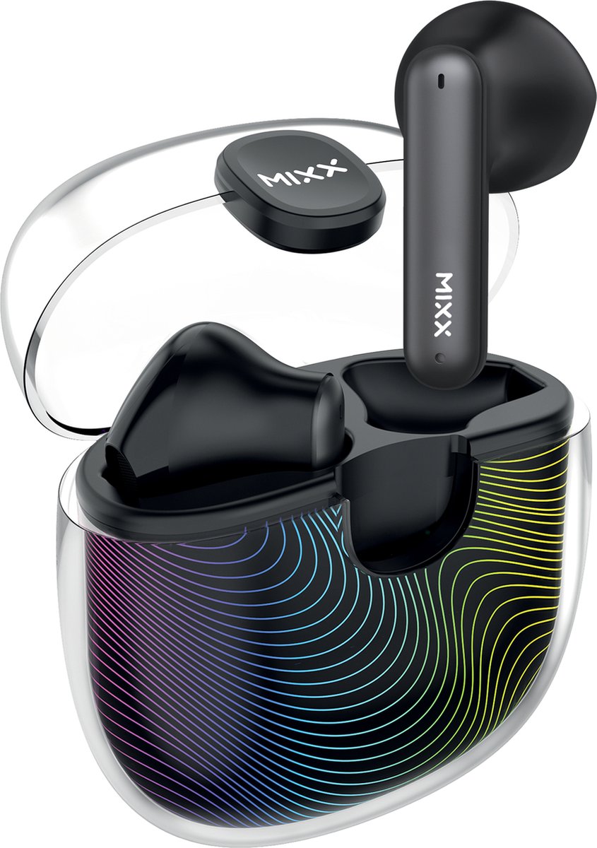 Mixx StreamBuds Colour Chroma 2 - In-Ear Koptelefoon - RGB Verlichting - TWS - Zwart