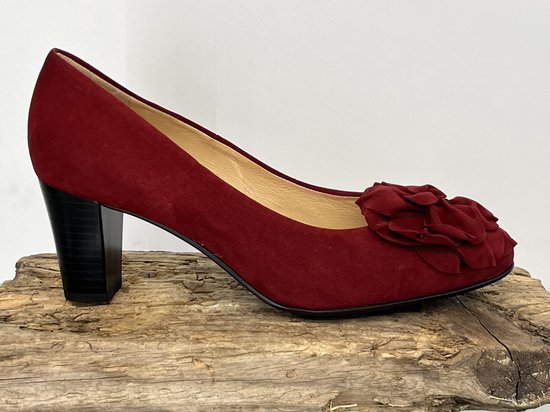 Peter Kaiser Dorett 60 taille 37 / UK 4 Escarpins rouge Barolo Suede Leather Chaussure pour femme