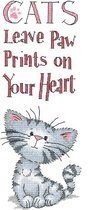 Heritage Crafts Cats' Paw Prints borduren (pakket) 1467A