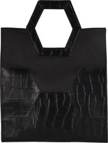 MYOMY My Treasure Bag Dames Shopper - Croco Black