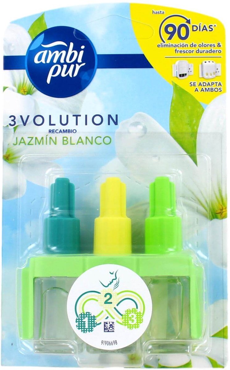 Febreze Ambi Pur 3Volution Crocus Bell (Crocus & Bluebell) - Recharge -  Pack de 2 - 2