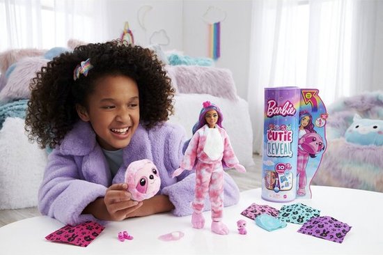 ​Barbie Cutie Reveal Luiaard - Pop van Barbie — afbeelding 2