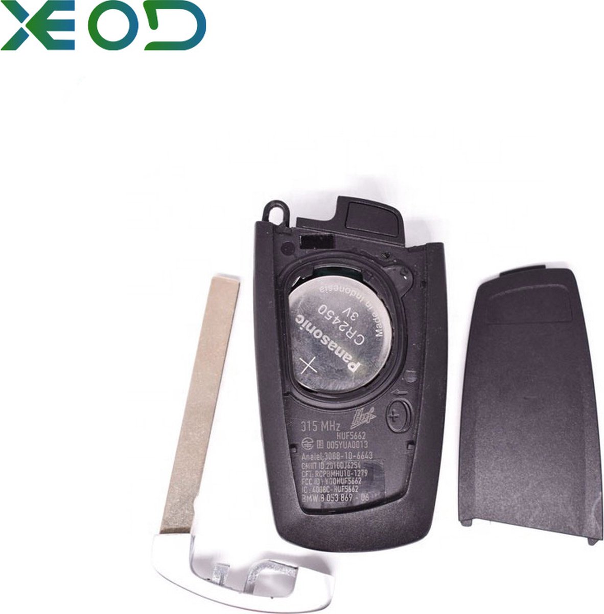 XEOD Autosleutelbehuizing - sleutelbehuizing auto - sleutel - Autosleutel / BMW 3 Knops smartkey