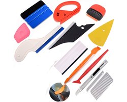 XEOD Ramen blindeer folie gereedschap - Car Wrap Gereeedschapset - Auto Wrappen - 12 Delige Set
