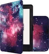 Hoes Geschikt voor Kobo Nia Hoesje Bookcase Cover Book Case Hoes Sleepcover - Galaxy