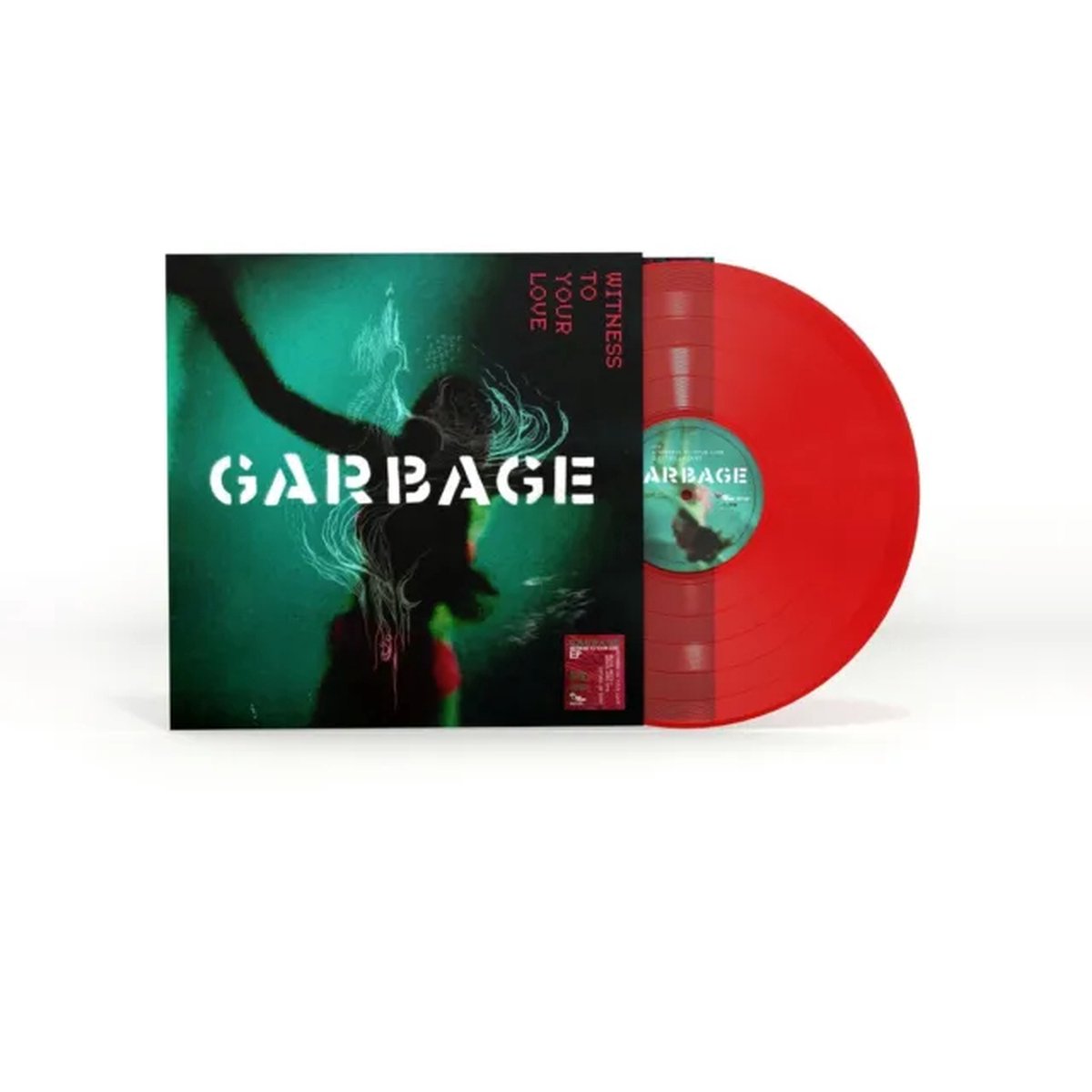 GARBAGE - WITNESS TO YOUR LOVE (TRANSPARENT RED VINYL) (RSD)