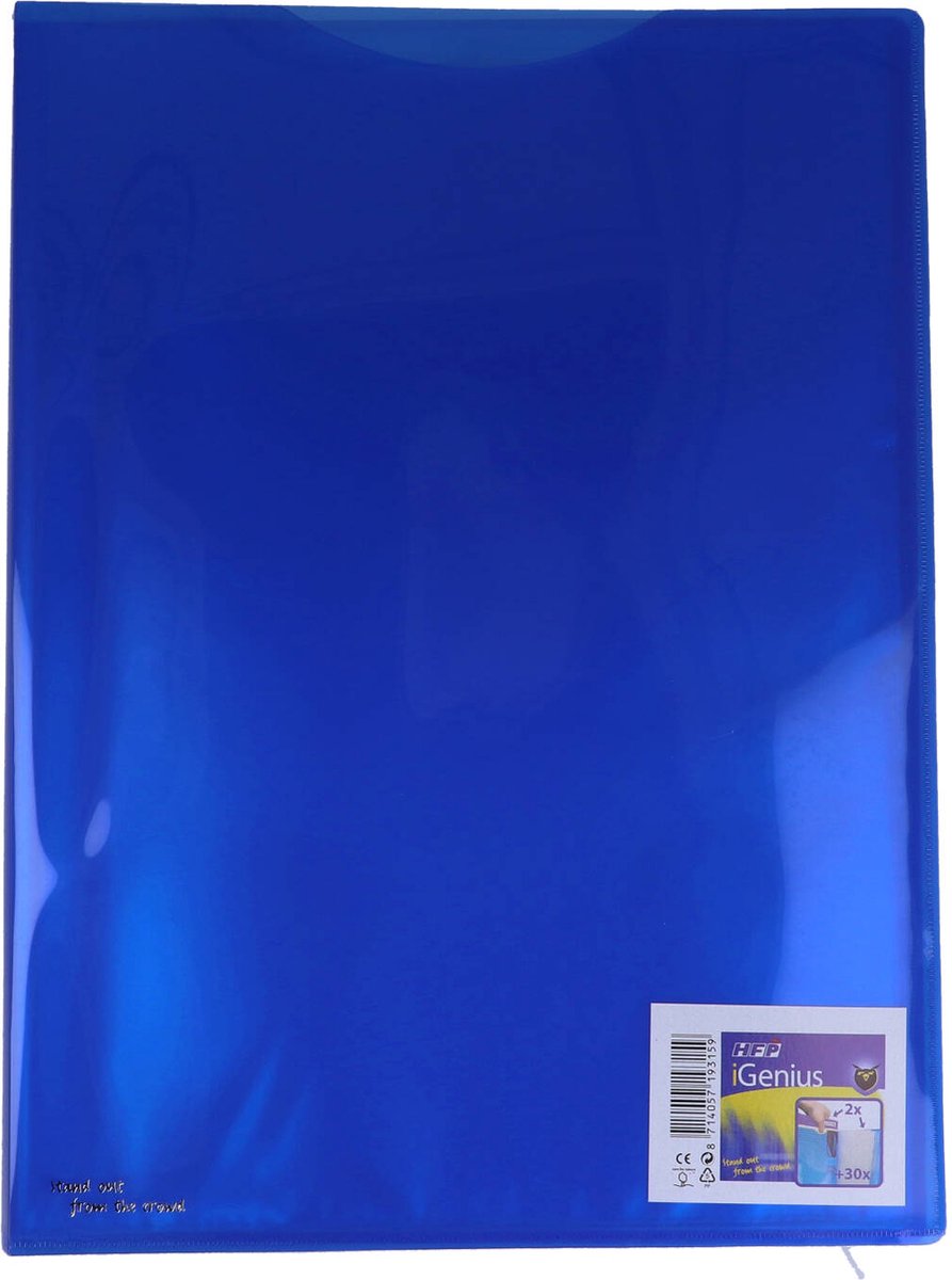 HFP Showmap - Presentatiemap - A4 - Blauw - 30 tassen
