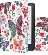 Hoes Geschikt voor Kobo Clara HD Hoesje Bookcase Cover Book Case Hoes Sleepcover - Vlinders