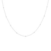 OOZOO Jewellery - zilverkleurige ketting met bolletjes - SN-2000