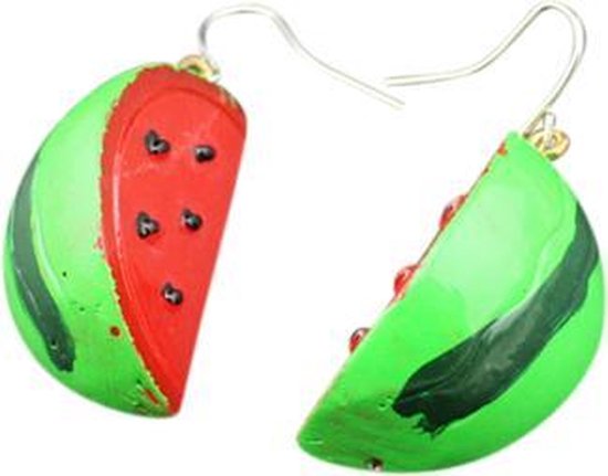 Fashionidea - Leuke meloen oorbellen de Funky Melon Earrings