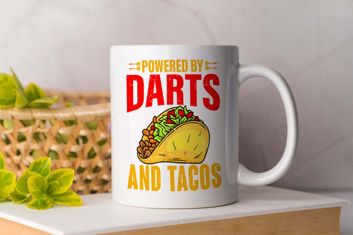 Mok Powered by darts and tacos - sport - vogelpik