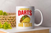 Mok Powered by darts and tacos - sport - vogelpik