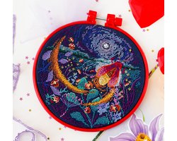 Borduurpakket ABRIS ART - Fireflies - Vuurvliegjes (inclusief borduurring)