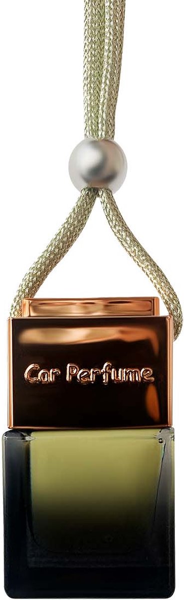 Goedkoopste Auto parfum, Car Perfume voor auto, caravan, zwart geurflesje en rose goud dop, geur La Vie (dames), 5ml. met koord