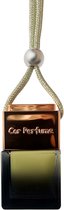 Auto parfum, Car Perfume voor auto, caravan, zwart geurflesje en rose goud dop, geur La Vie (dames), 5ml. met koord