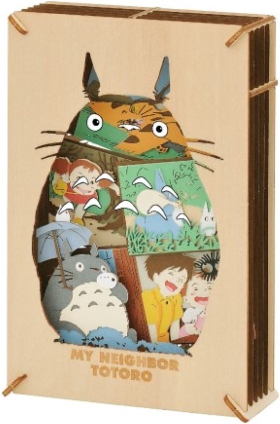 Foto: Ghibli my neighbor totoro totoro s silhouet houten stijl papier theater