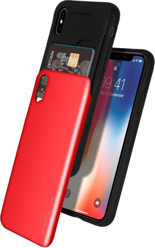 iPhone X/Xs bumper Mercury Sky Slide Bumper Case Rood