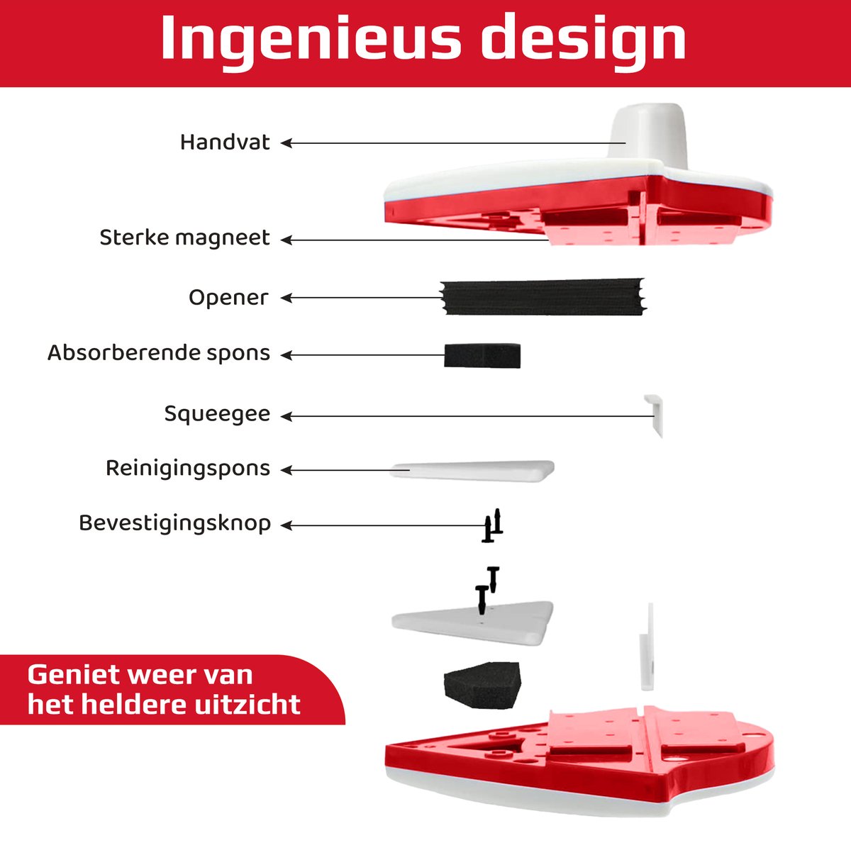 Century Goods Magnetische ramenwasser dubbel glas thumbnail 6