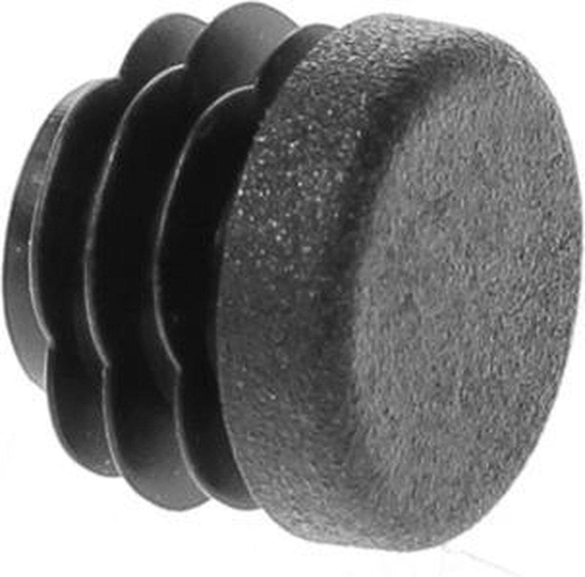 Insteekdop zwart rond 22mm (bu.werks)