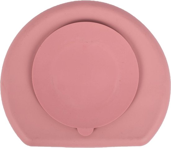 Ekobo Silicone borden met zuignap | Blush/Terra - De kleine lama