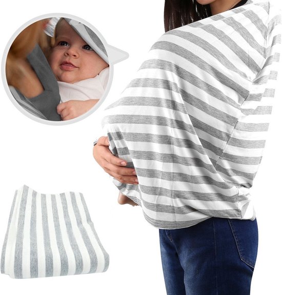  - Borstvoedingssjaal voor multifunctioneel, discreet borstvoeding in het openbaar, ideaal voor geschenken en reizen B