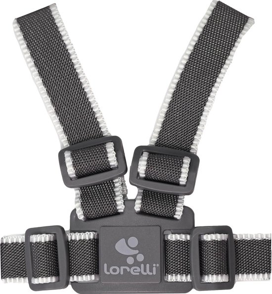 Lorelli Safety Harness Grey & White Kinderstoel Tuigje met Looplijn 1001005-0001
