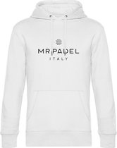 Mr Padel Italy - Witte Hoodie Maat XL - Unisex hoodies met capuchon