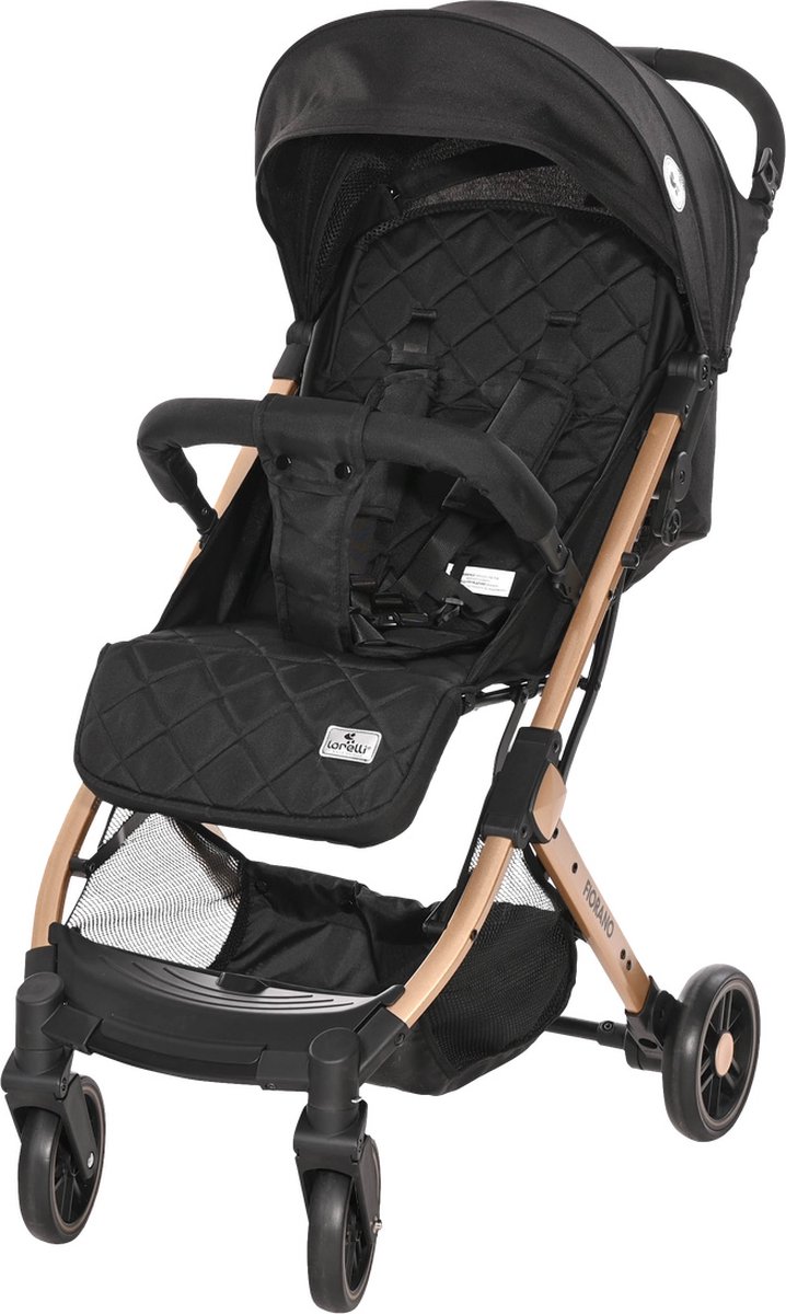 Poussette/Buggy Ding Vivo Black, adaptée dès la naissance, avec position  allongée et