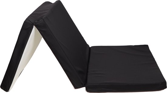 Ding Zwart Opvouwbaar Matras in Tas 60 x 120 cm DI-271810