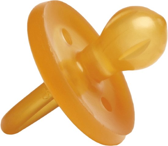 Product: Suavinex Round Yellow +6m Latex Fopspeen SXLLR2041447, van het merk Suavinex