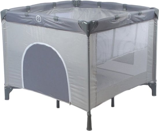 Ding Deluxe inklapbare box – grijs – incl. bodemverhoger