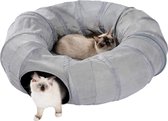 Kattentunnel Rond - Plezier voor je kat - Kattentunnel - Kattenhuis - Kattenhol - Tunnel Kat - Speeltunnel kat - Kattenspeelgoed