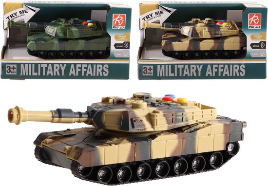 Tank met licht en geluid - Militair Speelgoed - Soldaat Speelgoed - Legerspeelgoed