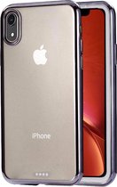 Ultradunne Electroplating TPU Beschermhoes voor iPhone XR (zwart)