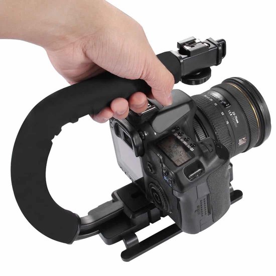 PULUZ U / C-vorm Draagbare handheld DV-beugelstabilisator voor alle SLR-camera's en Home DV-camera - Merkloos