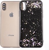 Epoxy Sky Pattern Soft Case voor iPhone XS Max 6.5 inch (Black Sequins)