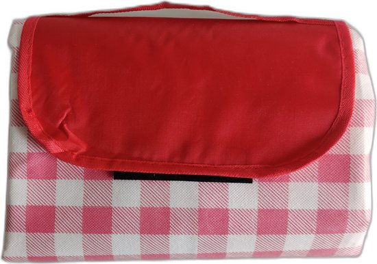thumbnail: Waterdichte Picknickmat 140x200 Cm - Opvouwbare Strandmat Van Polyester Met Ruitpatroon Voor Buiten En Camping