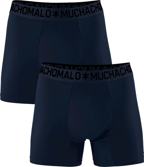 Muchachomalo boxershorts - heren boxers normale (2-pack) - Bamboo Solid - Maat: