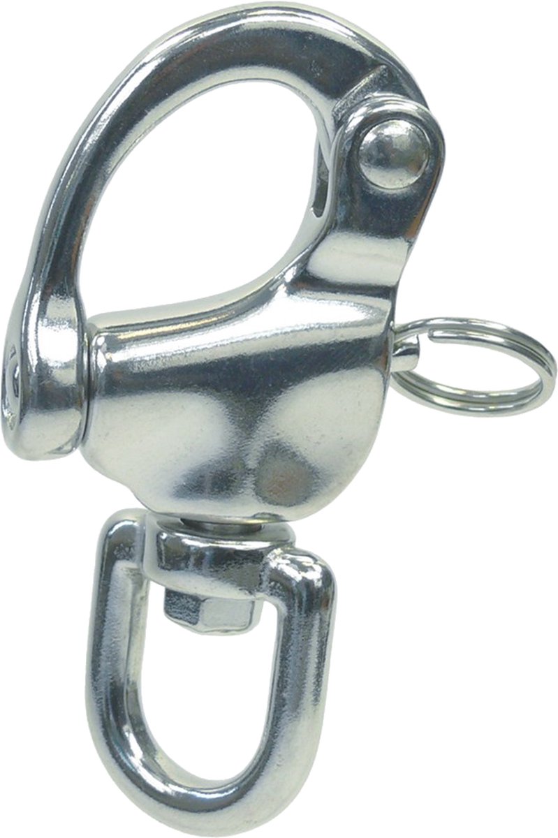 Seilflechter - Snapsluiting - Warteloog - RVS - Maat: 128x22mm