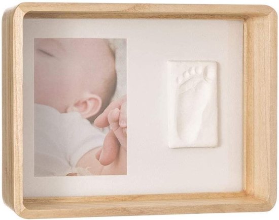 Foto: Babyfotolijst set posters voor de kinderkamer baby hand en footprint kit kit voor pasgeboren jongens meisjes baby fotolijst fotolijstplank
