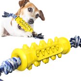 Hond kauwtandenborstel speelgoed-blauw/geel/groen