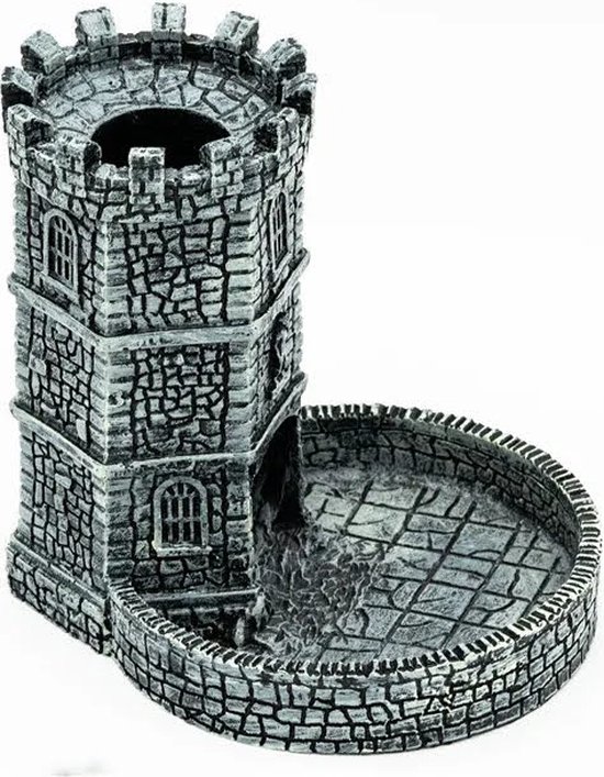 Afbeelding van het spel Lapi Toys - Dungeons and Dragons dice tower - Dungeons and Dragons - Dice tower - DND - D&D - Dobbelpiste - Dobbeltoren - Resin - Zilver