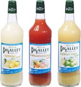 Bigallet zéro Citroen, Grapefruit & Limoen suikervrije sodamaker siroop voordeelpakket - 3 x 1 liter